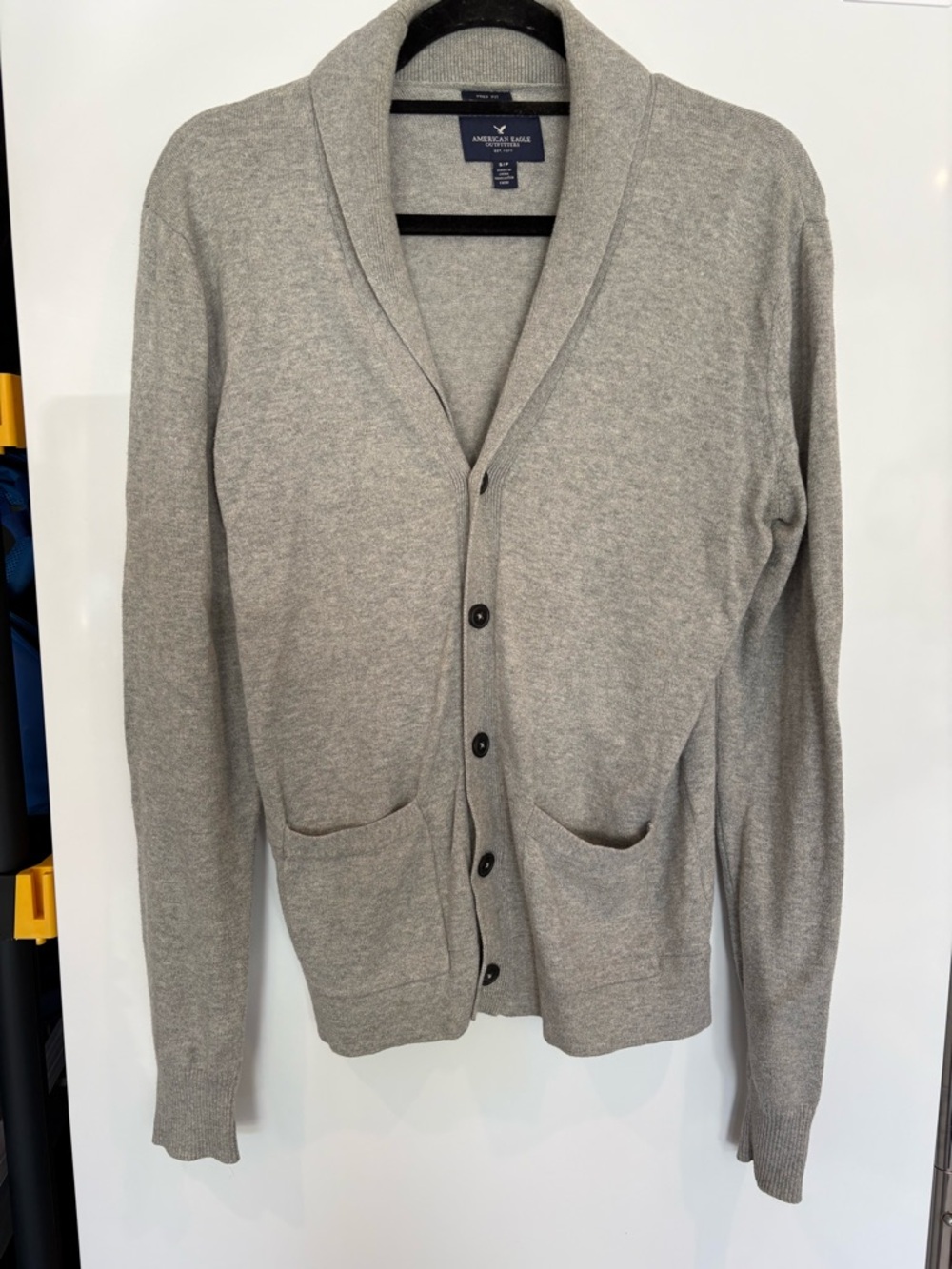 Men's American Eagle Cotton Slim Fit Cardigan